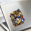 Weird and Wonderful Stickers Vinyl Self-adhesive for Refrigerator Motorcycle