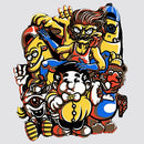 Weird and Wonderful Stickers Vinyl Self-adhesive for Refrigerator Motorcycle