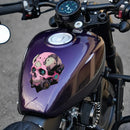 Pink Mechanical Skull Sticker Self-adhesive Waterproof for Window Refrigerator