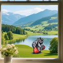 Boxing Bulldog Sticker Customizable Personalized for Luggage Refrigerator Car