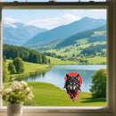 Bloodthirsty Night Wolf Sticker No bubbles Customizable for Thermos Refrigerator