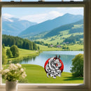 Fierce and Vicious Dragon Sticker Waterproof No bubbles for Window Refrigerator