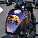 Beach and Sunset Stickers Vinyl Waterproof Sunproof for Window Refrigerator