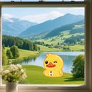 Cute Yellow Duck Stickers Personalized Sunproof for Luggage Thermos Schoolbag