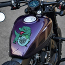 Blue Dinosaur Sticker Waterproof No bubbles Personalized for Motorcycle Window