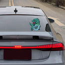 Blue Dinosaur Sticker Waterproof No bubbles Personalized for Motorcycle Window