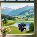 Angry Dinosaur Stickers Customizable Self-adhesive for Car windows Motorcycle