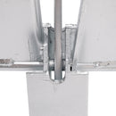 Kit Galvanized Boat Anchor 13Lbs Sliding Anchor & Chain & Rope Silver For Boat