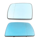 Blue Heated Left&Right Driver Side Wing Mirror Glass For BMW X5 E53 1998-2006