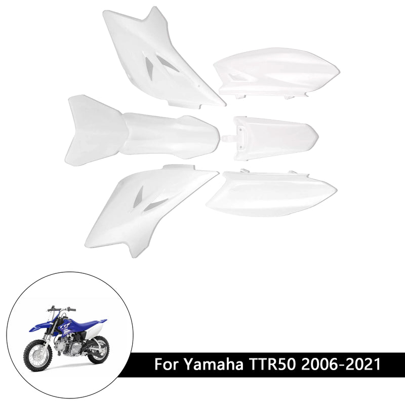 Body Plastic Kit Front Rear Fender Fairing For Yamaha TTR50 2006-2021