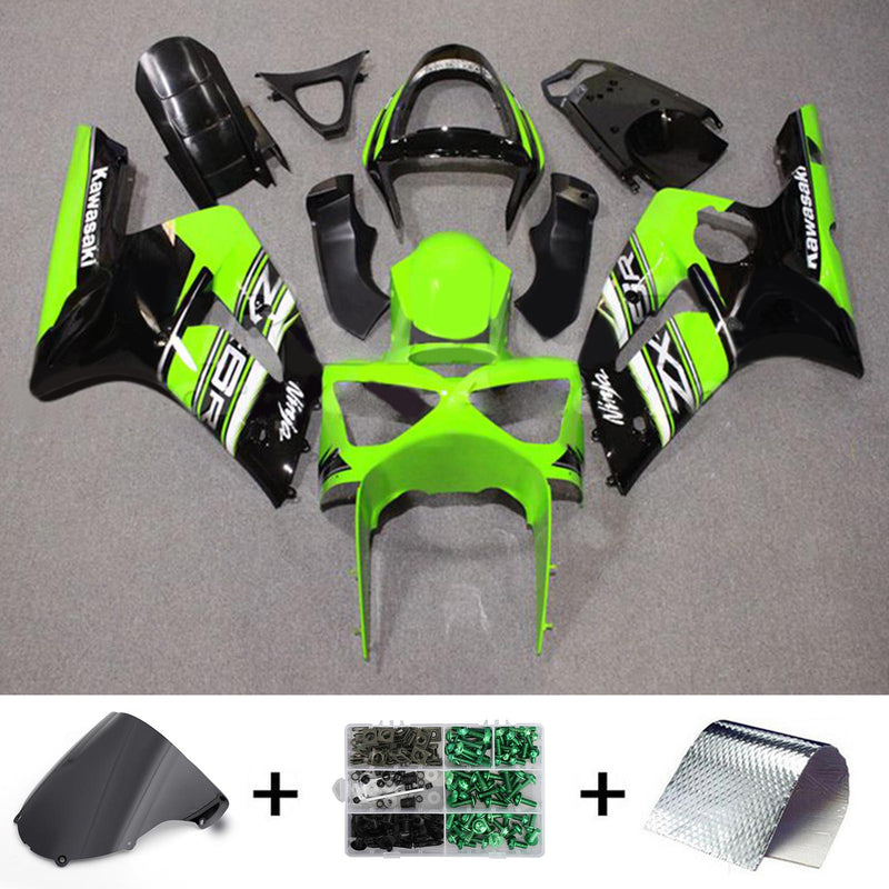 Amotopart Kawasaki ZX6R 636 2003-2004 Fairing Kit Bodywork Plastic ABS