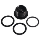 Pop Up Vented Gas Cap Set Black For Softail Low Rider Dyna Sport Super Glide
