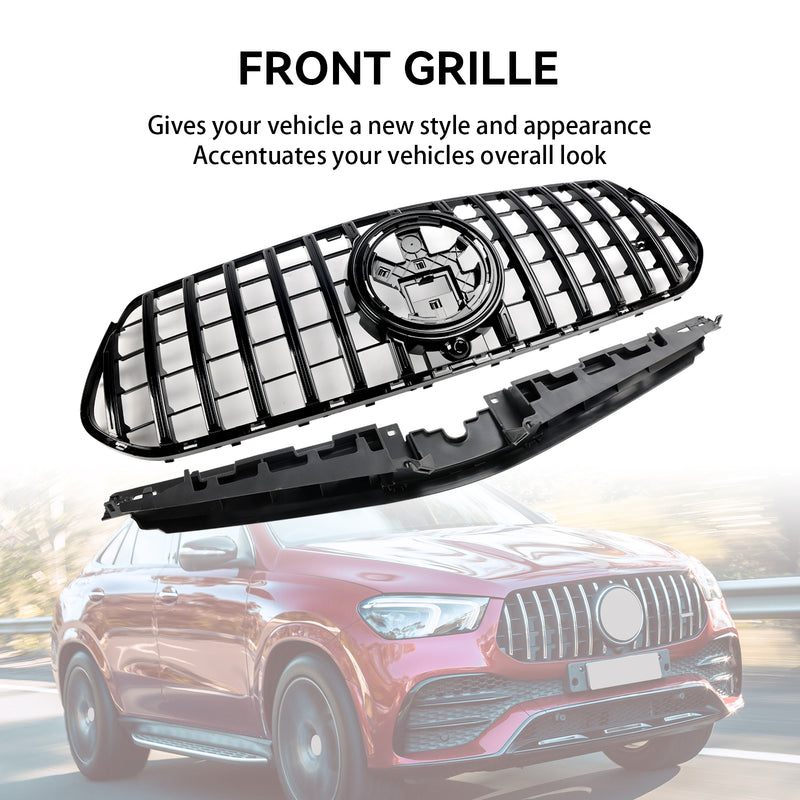 Front Bumper Grill Grille Fit Mercedes Benz W167 GLE350 GLE450 AMG-Line 2024