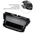 RS3 Style Honeycomb Front Bumper Grille Grill Fit Audi A3 8P 2008-2013