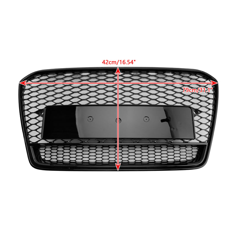 RS5 Style Honeycomb Front Bumper Grille Grill Fit Audi A5 S5 B8.5 2013-2016