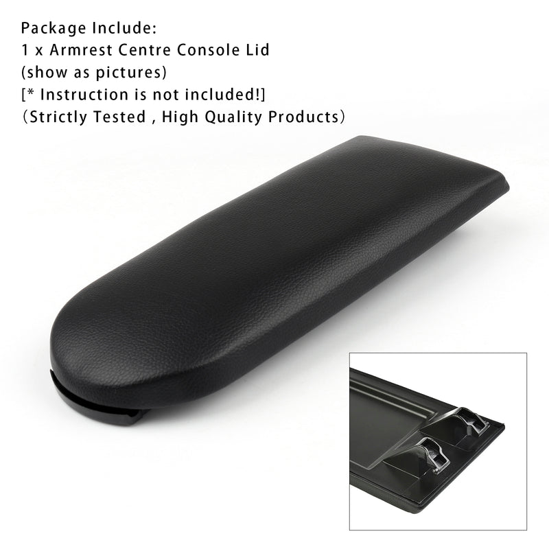 Black Leather Armrest Centre Console Lid For VW MK4 Jetta Bora Golf 18D867173