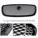 Gloss Black Front Bumper Grill Grille Fit JAGUAR F-PACE X761 2016-2020