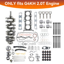 Kia KX3 (KC) 2015?C2019 G4KH 2.0T Engine Rebuild Kit w/ Crankshaft Con Rods Timing Kit