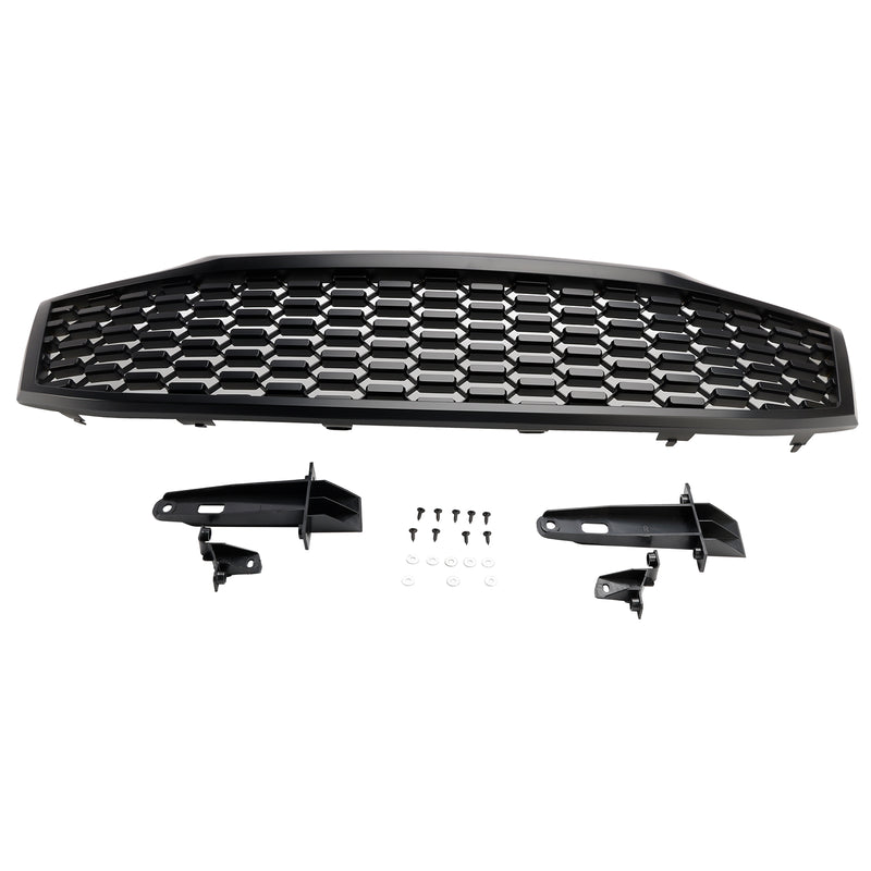 Matt Black Front Bumper Grill Grille Fit Toyota Hilux Vigo MK7 2012-2014