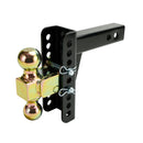 45900 Adjustable Channel Style Dual Ball Mount For 2" Trailer Hitch Tow Receiver