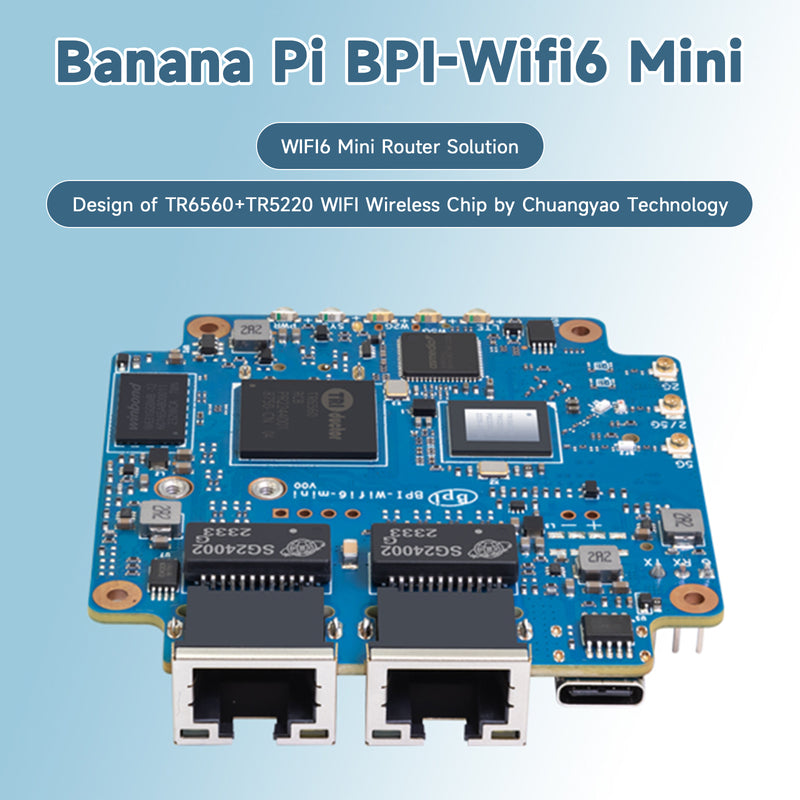 Banana Pi WiFi6 MINI Router Development Board Chuangyao Technology Wireless Chip