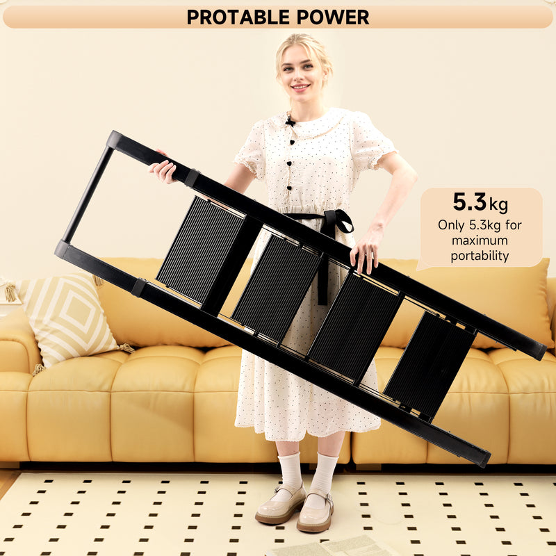 Foldable Drying Rack with Non-slip 4 Step Ladder 330lb Clothing Shoes Drying