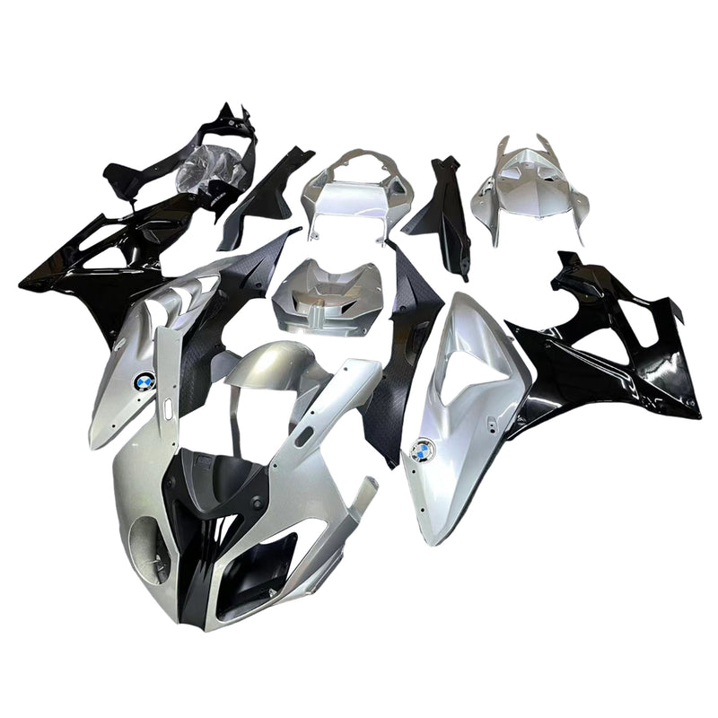 Fit For BMW S1000RR 2009-2014 Silver Metallic Bodywork Fairing ABS Injection Molding 2