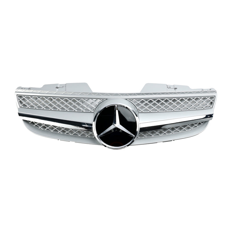 Front Bumper Upper Grill Fit Mercedes R230 SL550 SL600 2007-2008 1 Fin Star