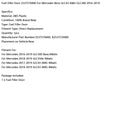 Fuel Filler Door 2537570400 For Mercedes Benz GLC43 AMG GLC300 2016-2019