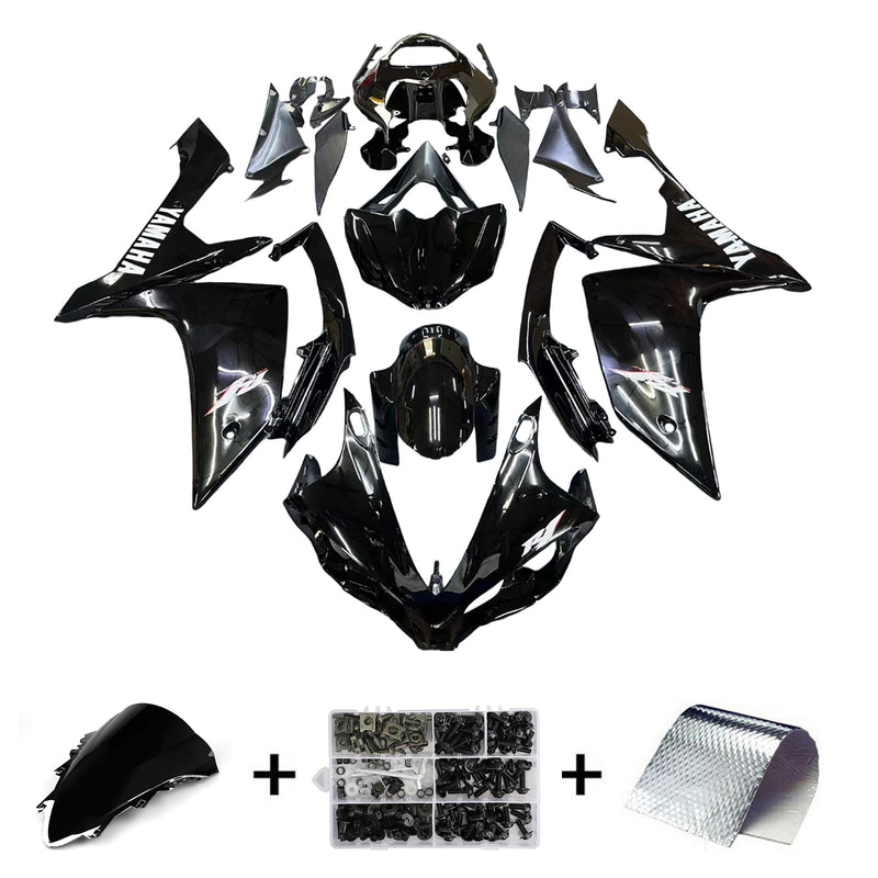 Fairings 2007-2008 Yamaha YZF-R1 All Black R1 Racing Generic