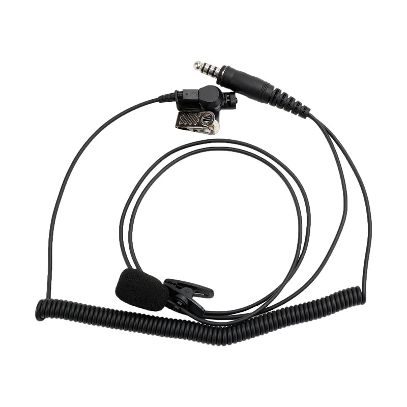 7.1-A3 Transparent Air Tube Headset w Mic For AN/PRC-152 AN/PRC-148 U329 Radio