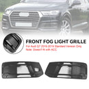 Audi Q7 2016-2019 Front Bumper Cover Fog Light Bezel Insert Grill Grille