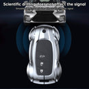 Leather Alloy Zinc Car Key Silvery Case Cover For Lexus ES260h/RX350h/LS500h