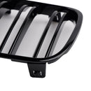 2PCS Gloss Black Front Bumper Grille Grill Fit BMW X3 E83 2007-2010 LCI