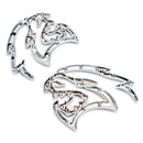 2x Hellcat Fender Side Emblem Badge Decal for SRT Hellcat Silver