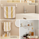 2x RV Shower Corner Storage Bar  Adjustable Stainless Steel Rod 11.8-23.6 inches