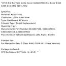 3PCS A/C Air Vent Grille Cover 4636807508 For Benz W463 G500 G55 AMG 2004-2012