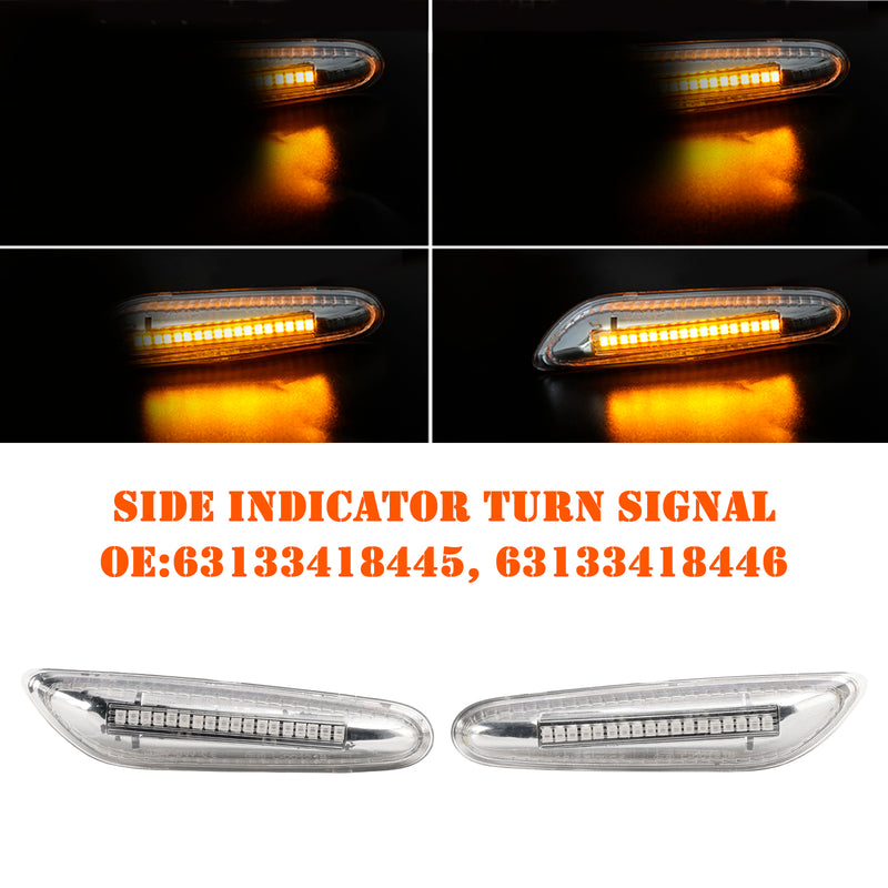 LED Sequential Blinker Side Indicator Turn Signal for BMW E90 E92 E60 E87 E82