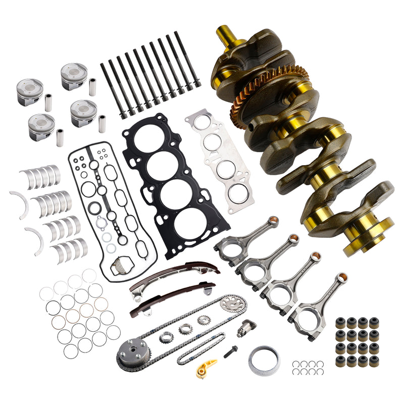 2AZ-FE 2.4L Engine Overhaul Rebuild Kit w/ Crankshaft Rods Timing Kit for Toyota
