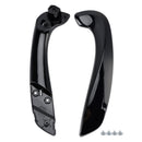 Front Left Inner Door Handle Base+Cover Set Black for Renault Megane MK3 Fluence