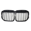 2019-2022 Fit BMW X7 G07 Double Slat Gloss Black Front Kidney Grill Grille