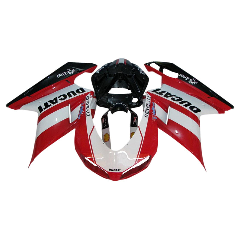 Amotopart Ducati 1098 1198 848 2007-2011 Fairing Kit Bodywork ABS