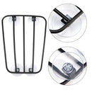 Classic Style Motorcycle Black Universal Parcel Tank Rack Carrier w/Suction Cups