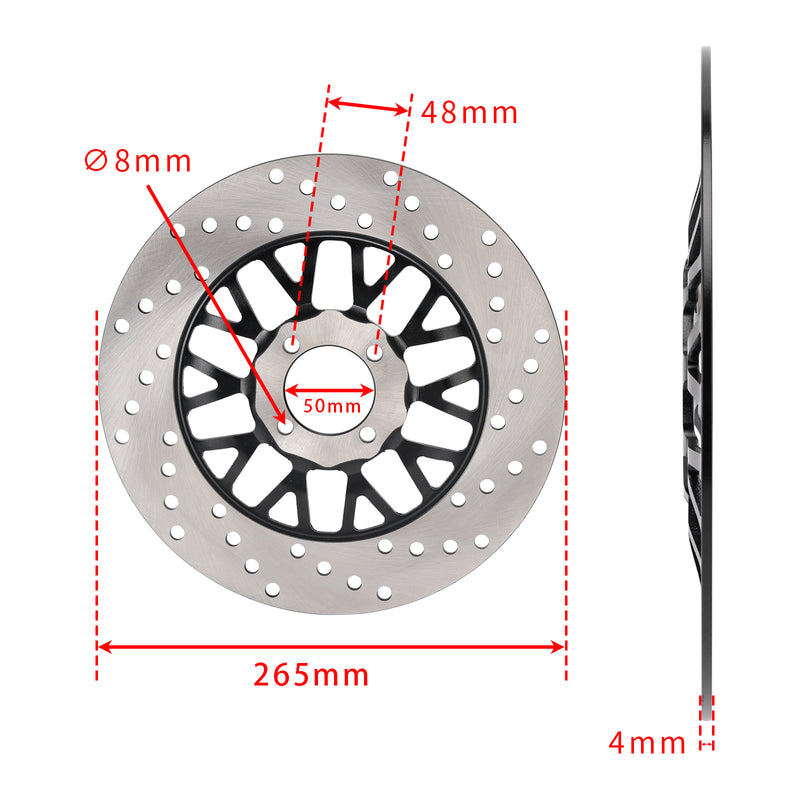 NEW Front Brake Disc Rotor 265mm For Motomel Skua 150 / 200 Corven Triax 150