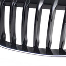 2016-2019 Fit BMW X1 F48 F49 2PCS Gloss Black Front Kidney Grill Grille