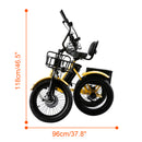 Electric Tricycle with IPX7 Display 18" 7 Speed 48V 13AH 350W (peak 525W)