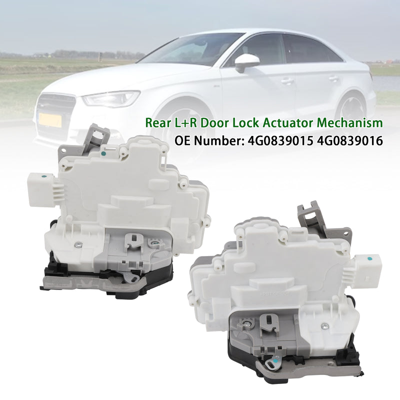 Rear L+R Door Lock Actuator Mechanism 4G0839015 4G0839016 For Audi A3 A6 A7 Q3