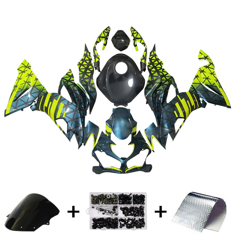 Injection Fairing Kit Bodywork Plastic ABS fit For Kawasaki ZX6R 2019-2023