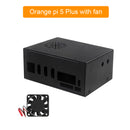 Orange pi 5 Plus metal cooling case with fan and external antenna WIFI