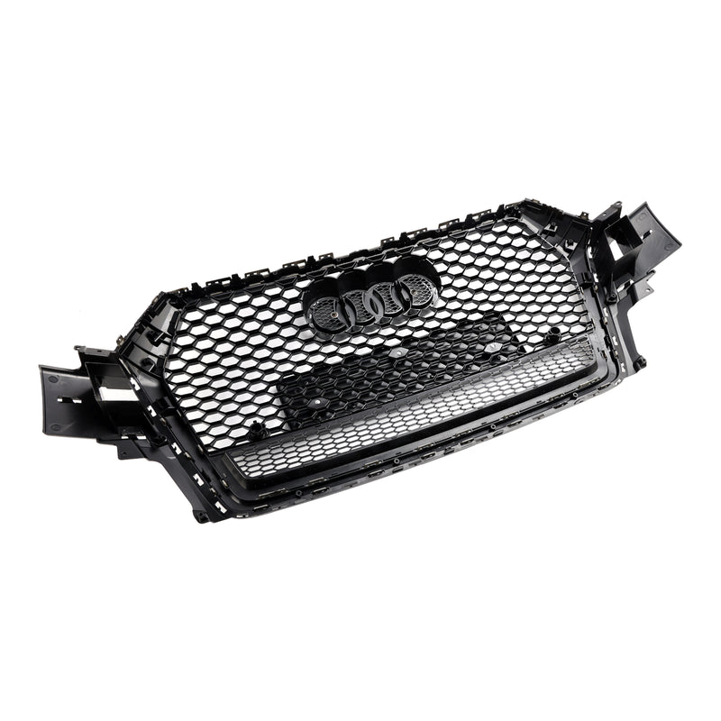 Gloss Black Front Bumper Radiator Vent Mesh Grille Grill Fit Audi Q7 2016-2019